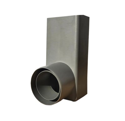 Отвод 90* для парапетной воронки 100х65, ПВХ