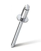 Заклепка вытяжная открытая MESSER Сталь/Сталь Стандартный бортик 6,4Х16 мм (Упаковка 250 шт.)