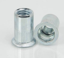 Купить Заклепка резьбовая, цилиндрическая с насечками, потайной борт М5 (длинная)